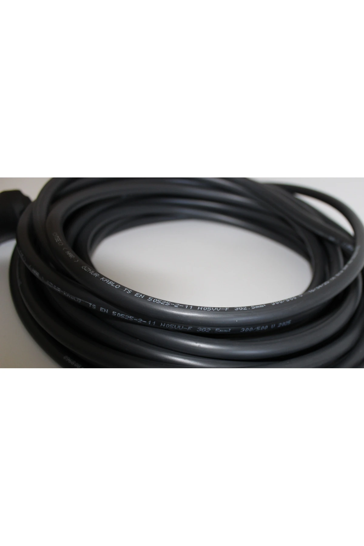 Mutlusan Kauçuk Fişli 20 Metre Öznur 3x2.5mm Kalın Bakır Seyyar Uzatma Kablosu | Elektrikli Araç Uyumlu